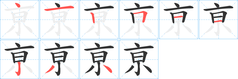 亰字的筆順?lè)植窖菔?></p>
<script src=
