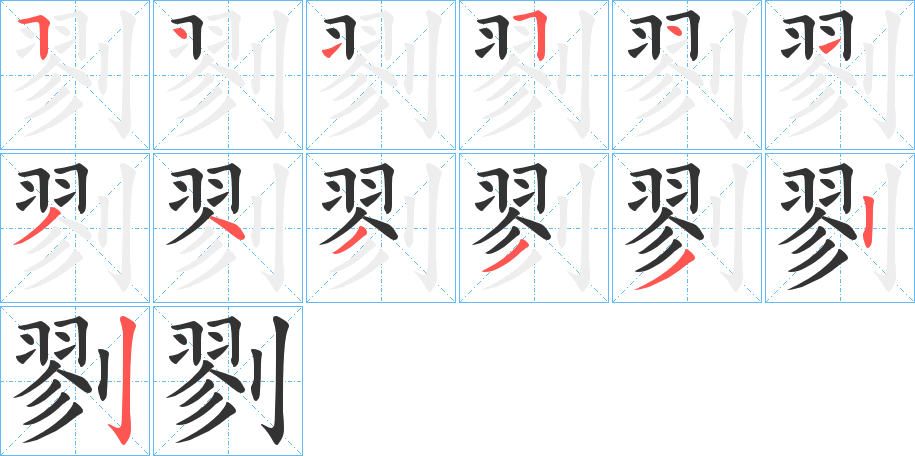 剹字的筆順?lè)植窖菔?></p>
<script src=