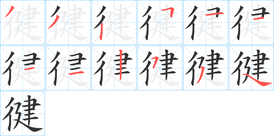 徤字的筆順?lè)植窖菔?></p>
<script src=