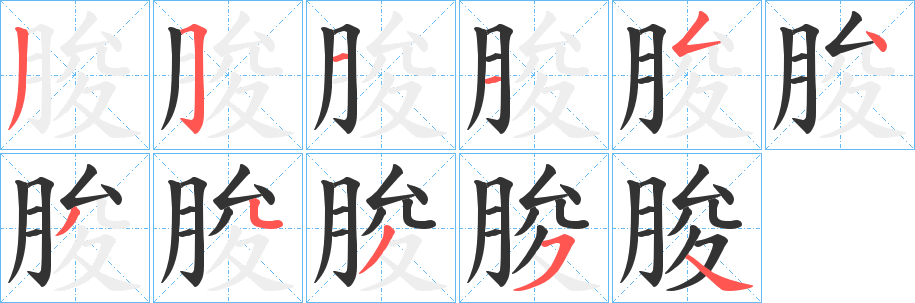 朘字的筆順?lè)植窖菔?></p>
<script src=