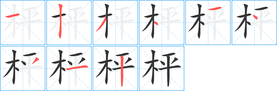 枰字的筆順?lè)植窖菔?></p>
<script src=