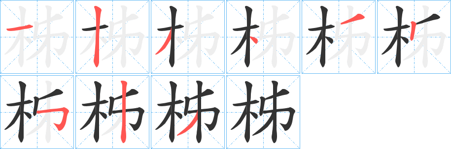 柹字的筆順?lè)植窖菔?></p>
<script src=
