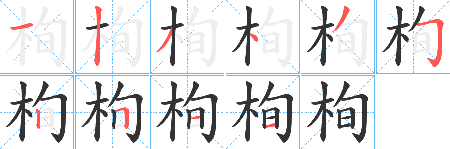 栒字的筆順?lè)植窖菔?></p>
<script src=