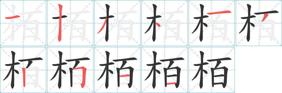 栢字的筆順?lè)植窖菔?></p>
<script src=