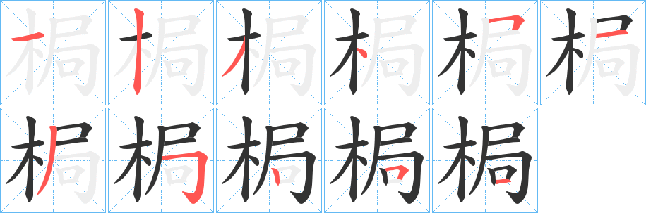 梮字的筆順?lè)植窖菔?></p>
<script src=