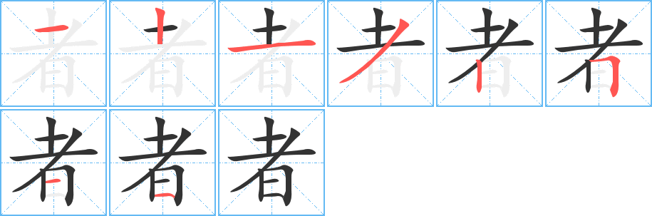 者字的筆順?lè)植窖菔?></p>
<script src=
