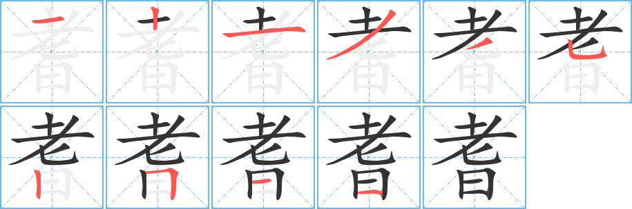 耆字的筆順?lè)植窖菔?></p>
<script src=