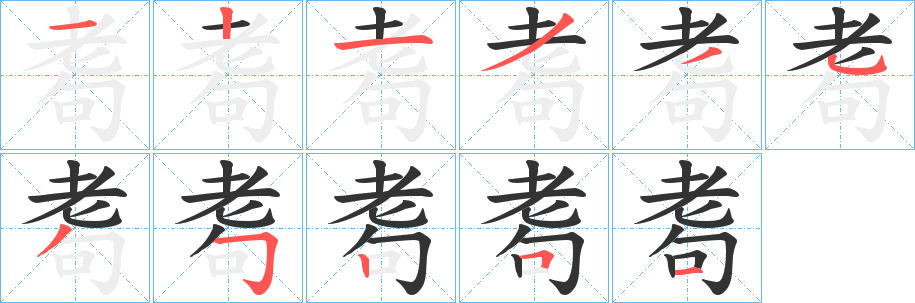 耈字的筆順?lè)植窖菔?></p>
<script src=