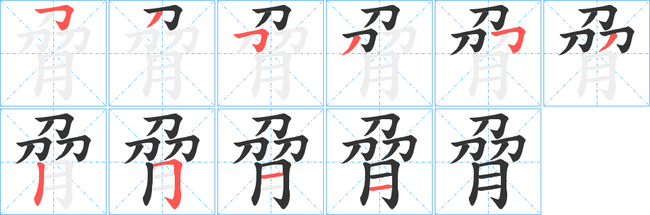 脋字的筆順?lè)植窖菔?></p>
<script src=