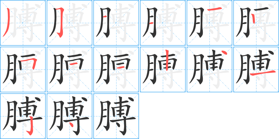膊字的筆順?lè)植窖菔?></p>
<script src=