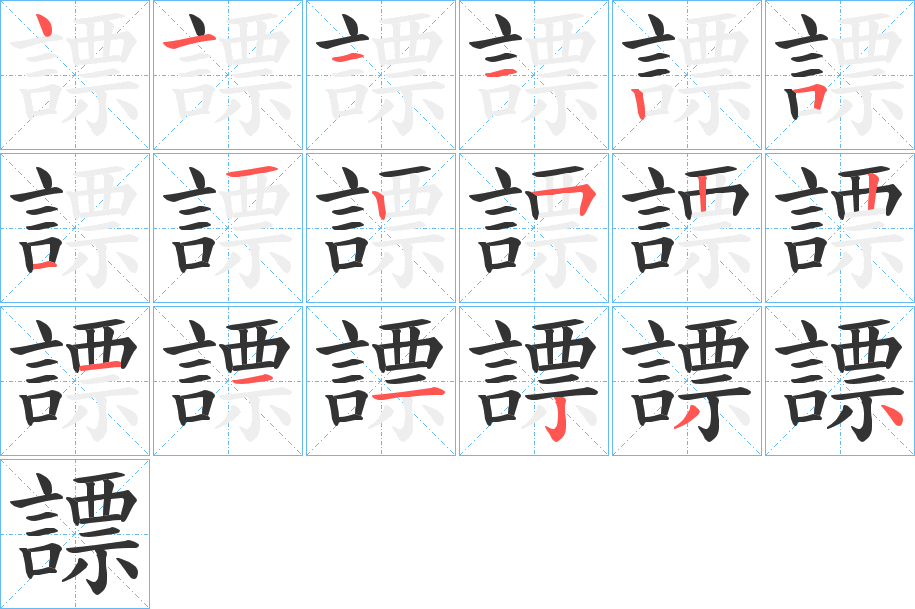 謤字的筆順?lè)植窖菔?></p>
<script src=