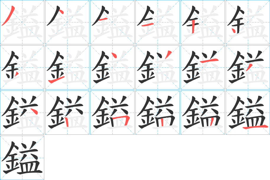 鎰字的筆順?lè)植窖菔?></p>
<script src=