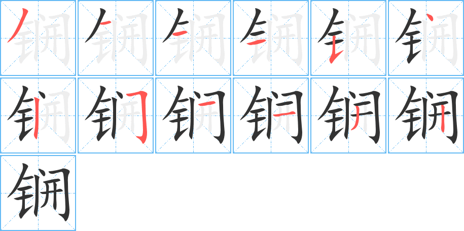 锎字的筆順?lè)植窖菔?></p>
<script src=