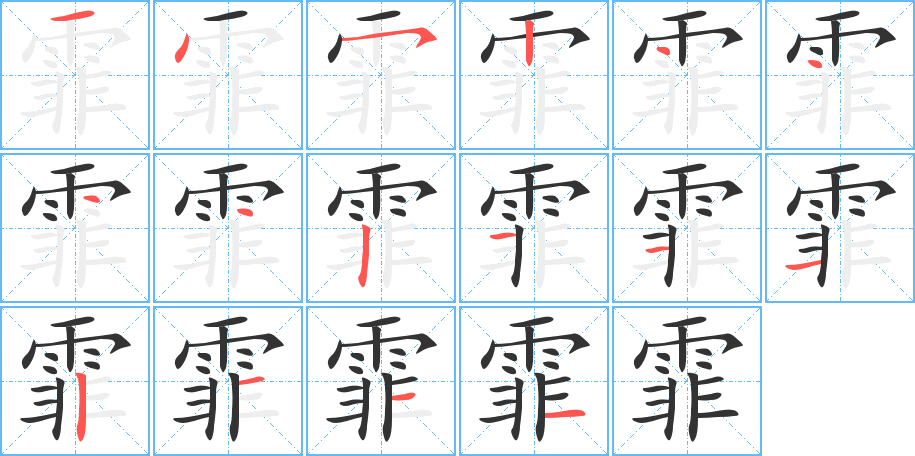 霏字的筆順?lè)植窖菔?></p>
<script src=