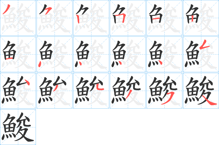 鮻字的筆順?lè)植窖菔?></p>
<script src=