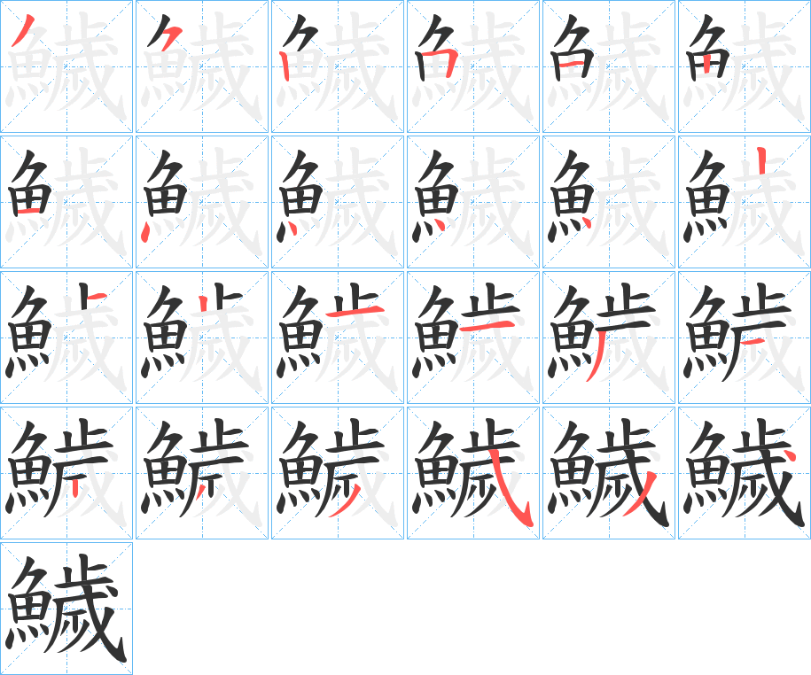 鱥字的筆順?lè)植窖菔?></p>
<script src=